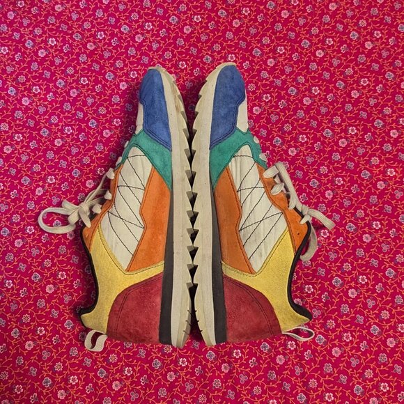 Merrell Alpine Sneaker Suede Retro Rainbow Multicolor Shoe J003570 Women Size 8 - Picture 3 of 11